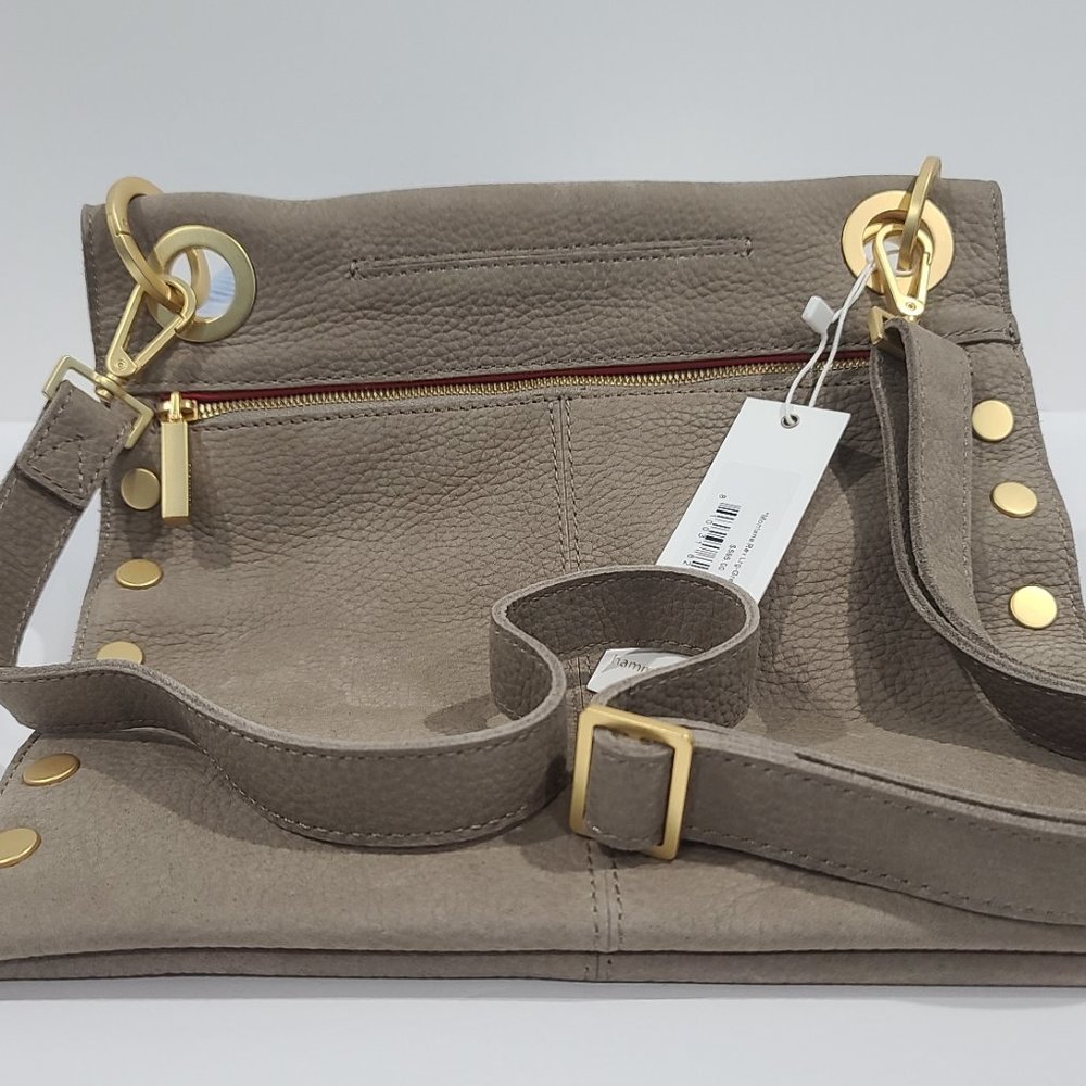 Hammitt Taupe Leather Crossbody with Gold Hardware - Picture 5 of 14